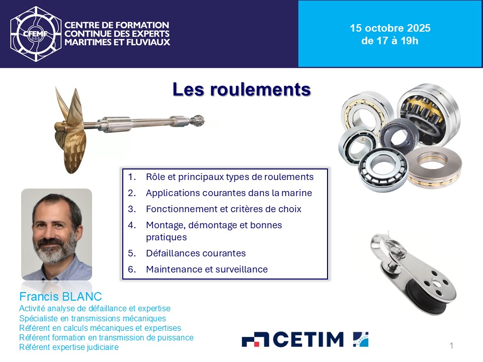 Formation les roulements