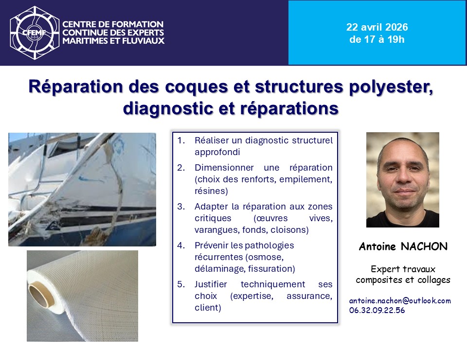 Réparation des coques et structures polyester